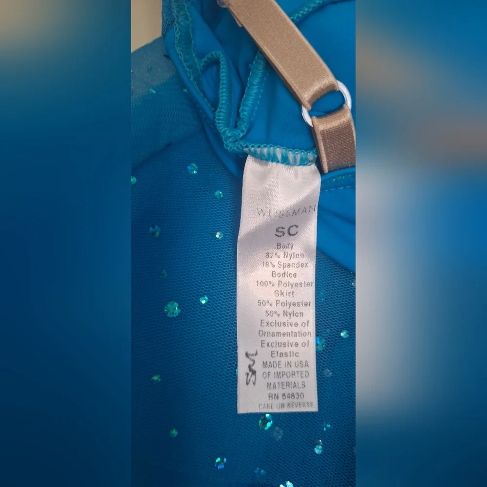 Weissman Glittery Blue‎ Formal Dress for Kids Sc Show Costume